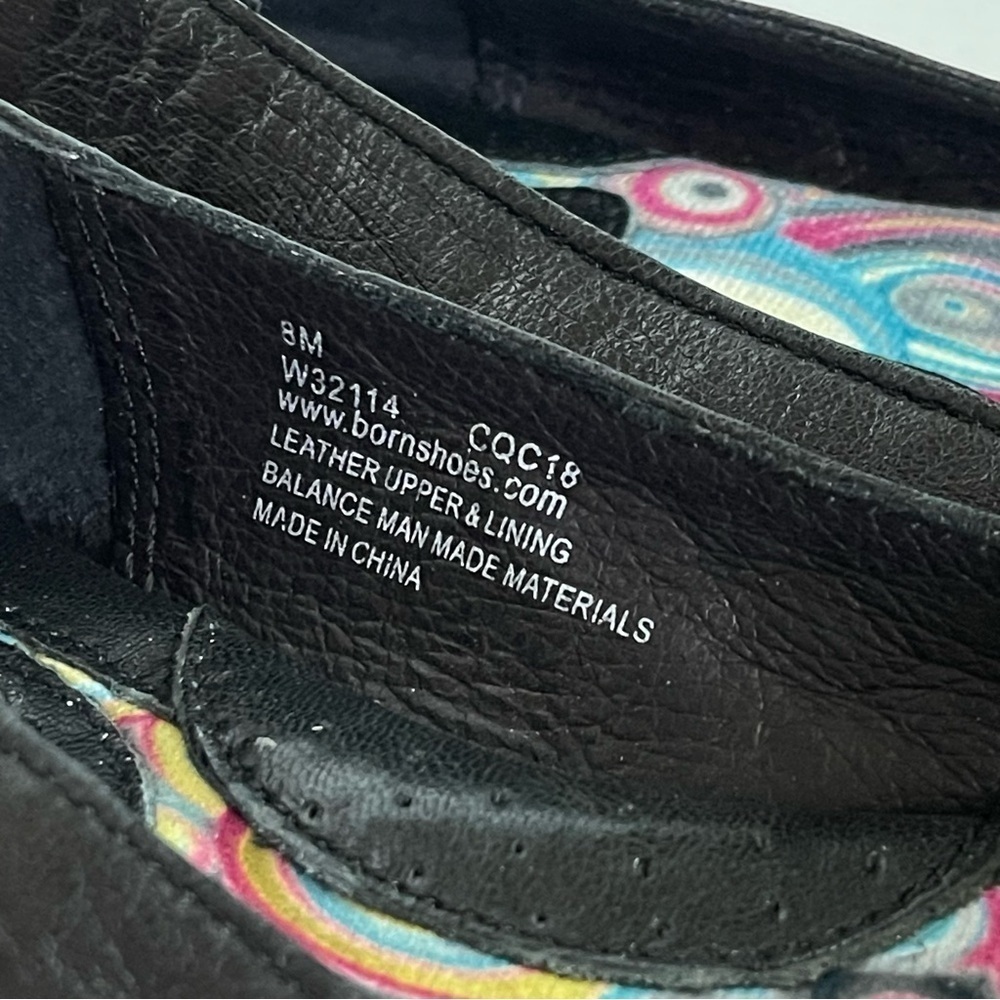 Born Women's Black Leather Flats Size 8 - Picture 9 of 11